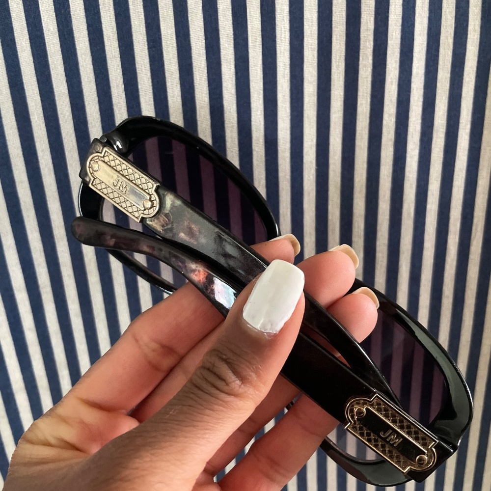 Dark Brown/Multi Colored Print Sunglasses - image 2